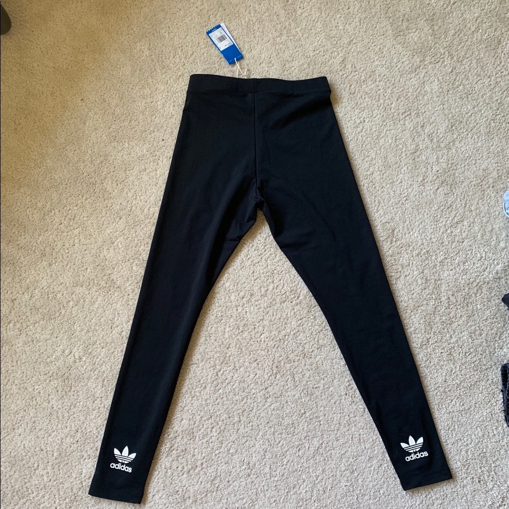 Adidas black trefoil legging